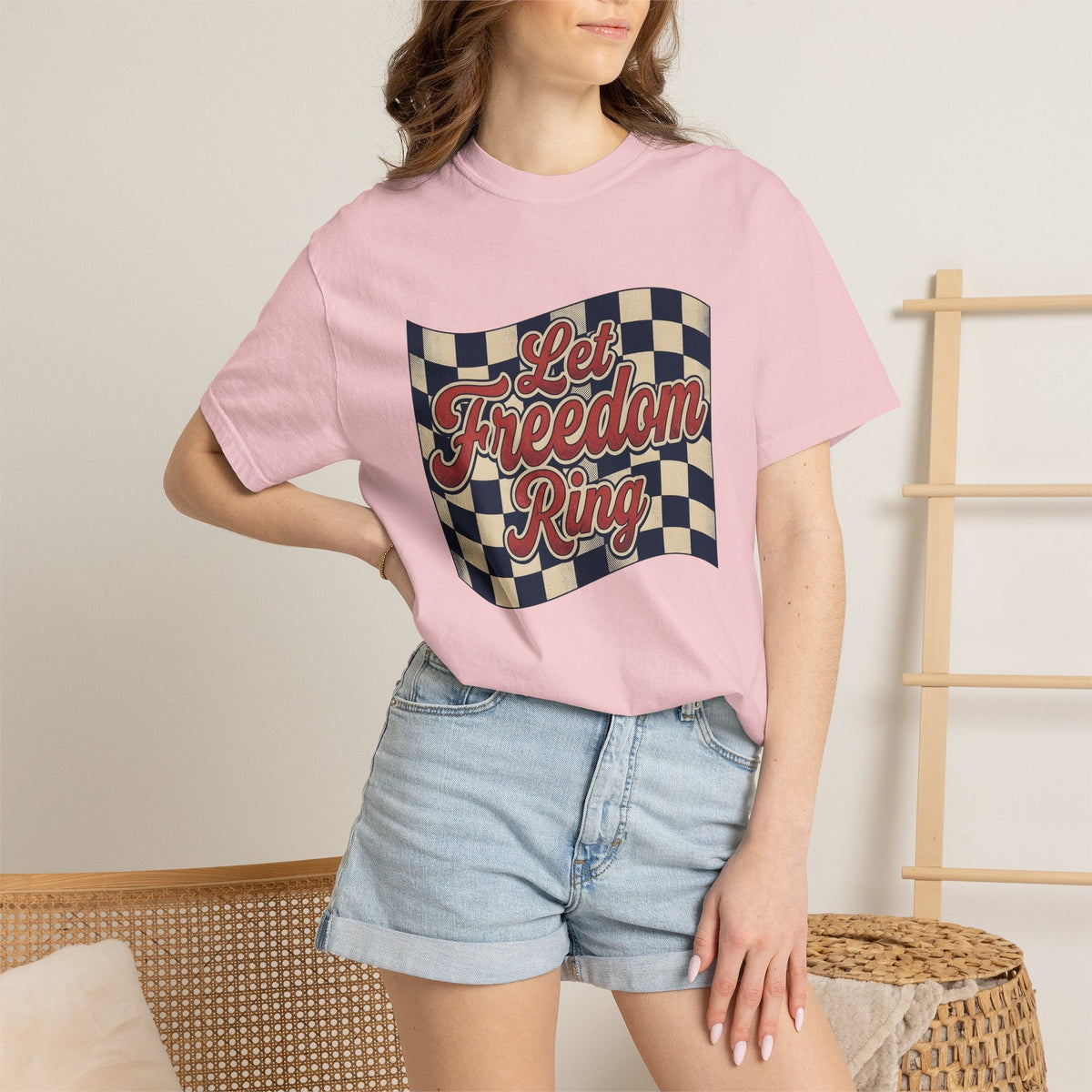 Flag Checkered Shirt America Independence Unisex Gift product image 12