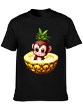 Monkey in Pineapple Graphic Tee product image 1