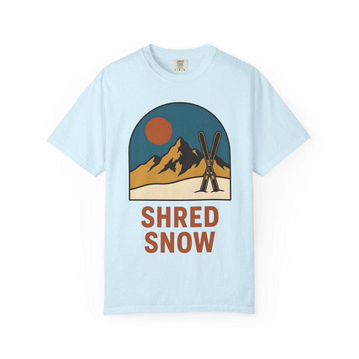 Alpine Skis Shirt Skiing Exploration Unisex Gift Hand Drawn product image 2