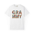 Flower Initials Shirt Grandma Wrap Gift for Women Line Art product image 1