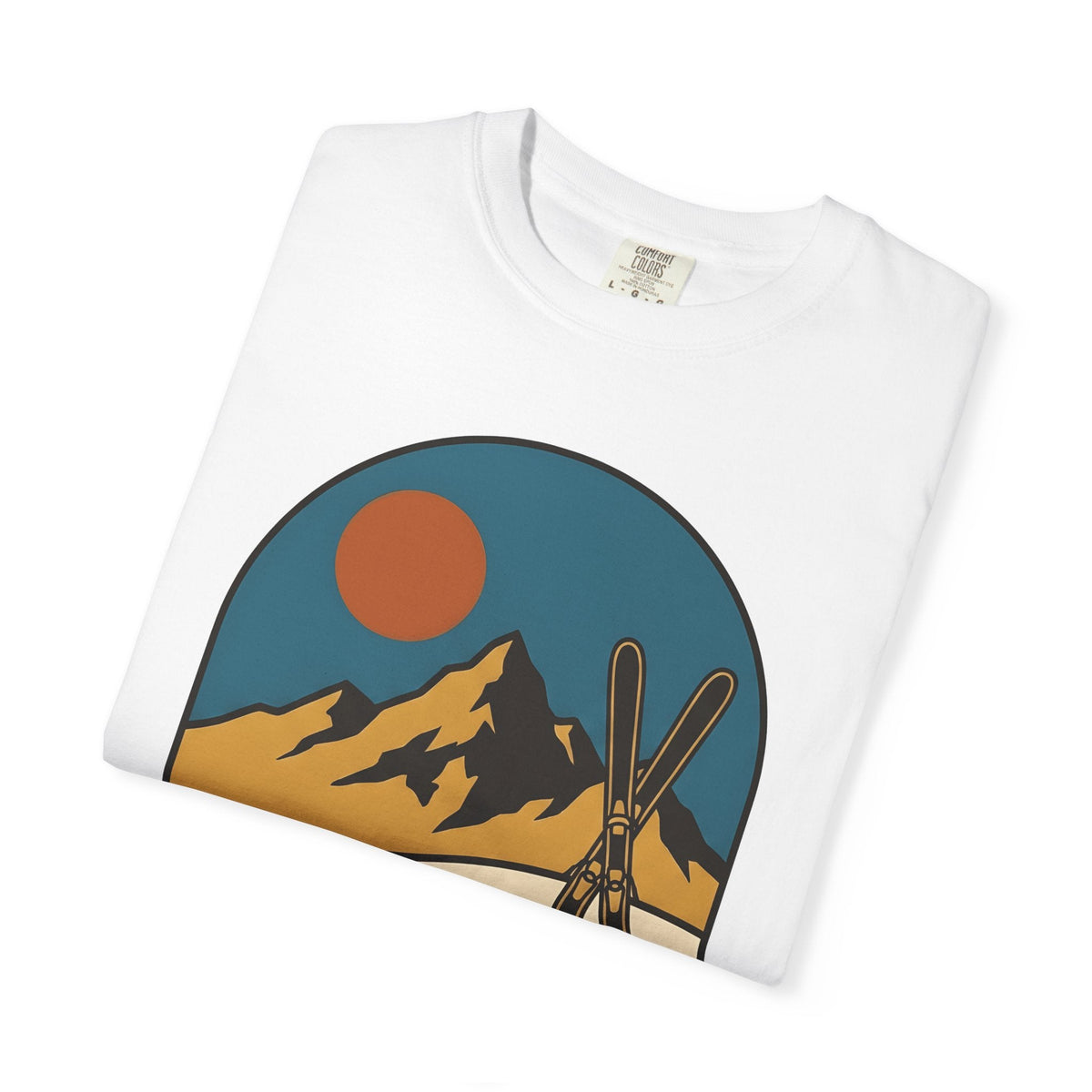 Alpine Skis Shirt Skiing Exploration Unisex Gift Hand Drawn product image 5