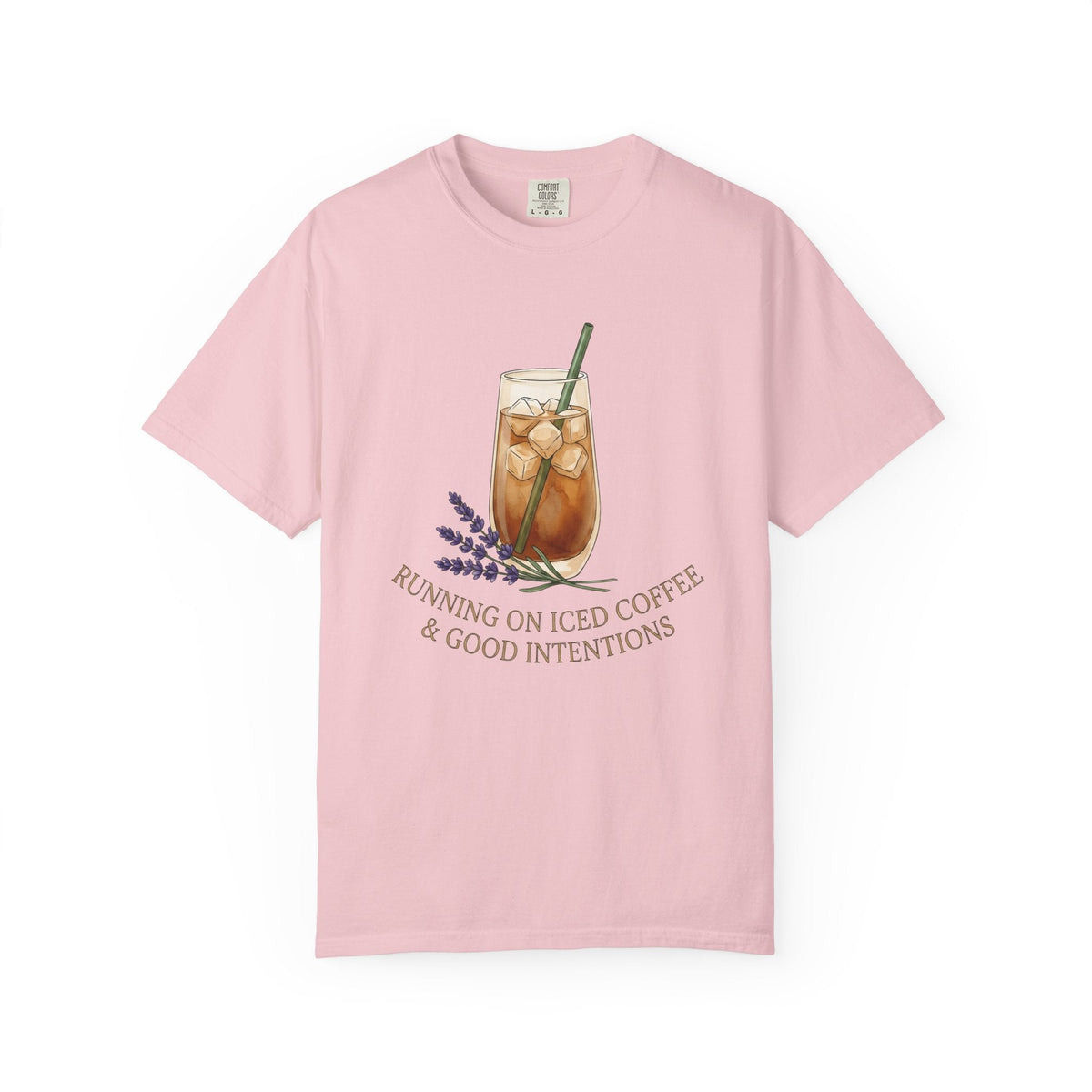 Iced Coffee Shirt Floral Unisex Gift Watercolor Tee Cold product image 3