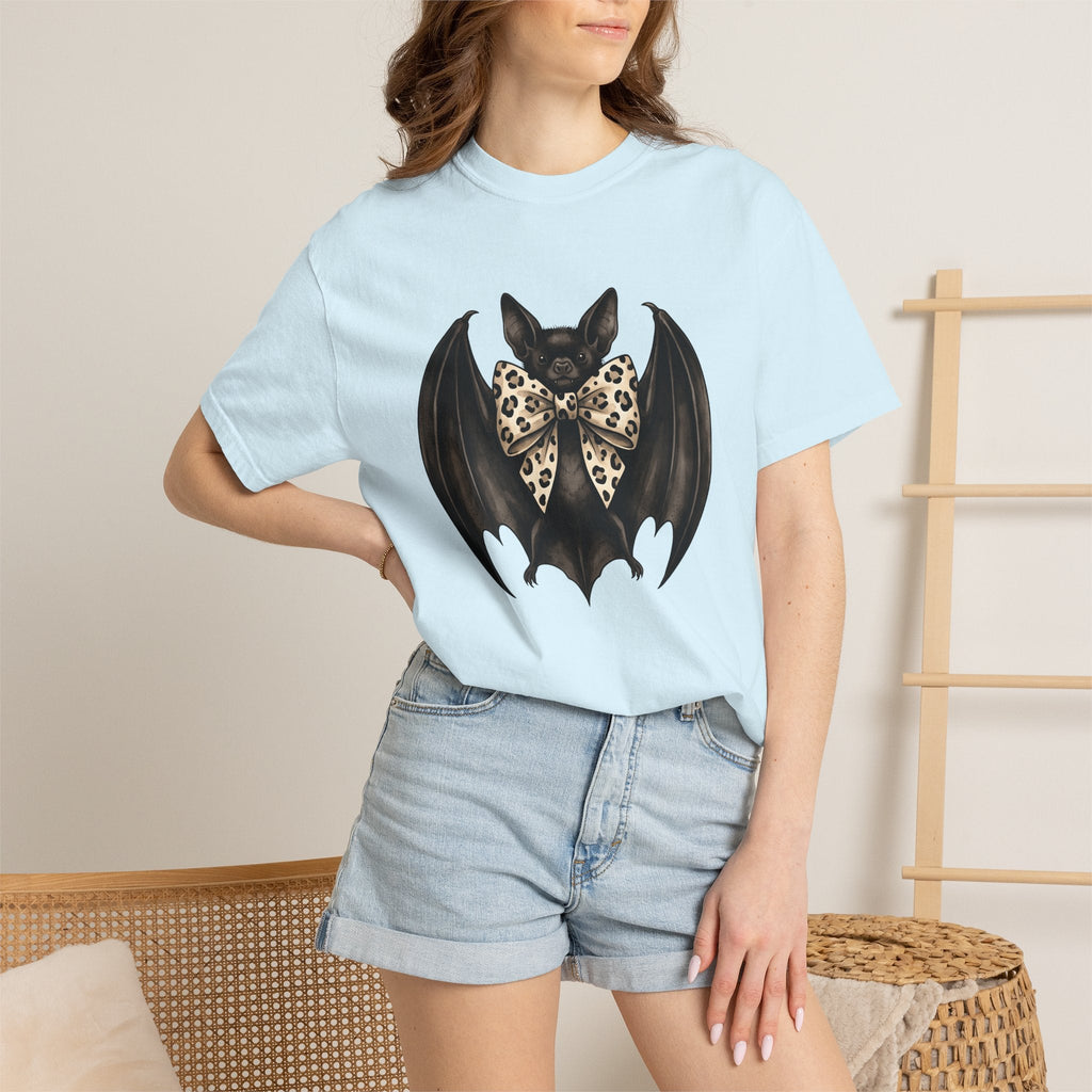 Bat Bow Tie Macabre T-Shirt – Spooky Chic Halloween Design product image 9