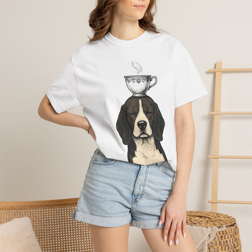 Beagle Puppy Shirt Dog Espresso Unisex Gift Sketch Tee product image 6