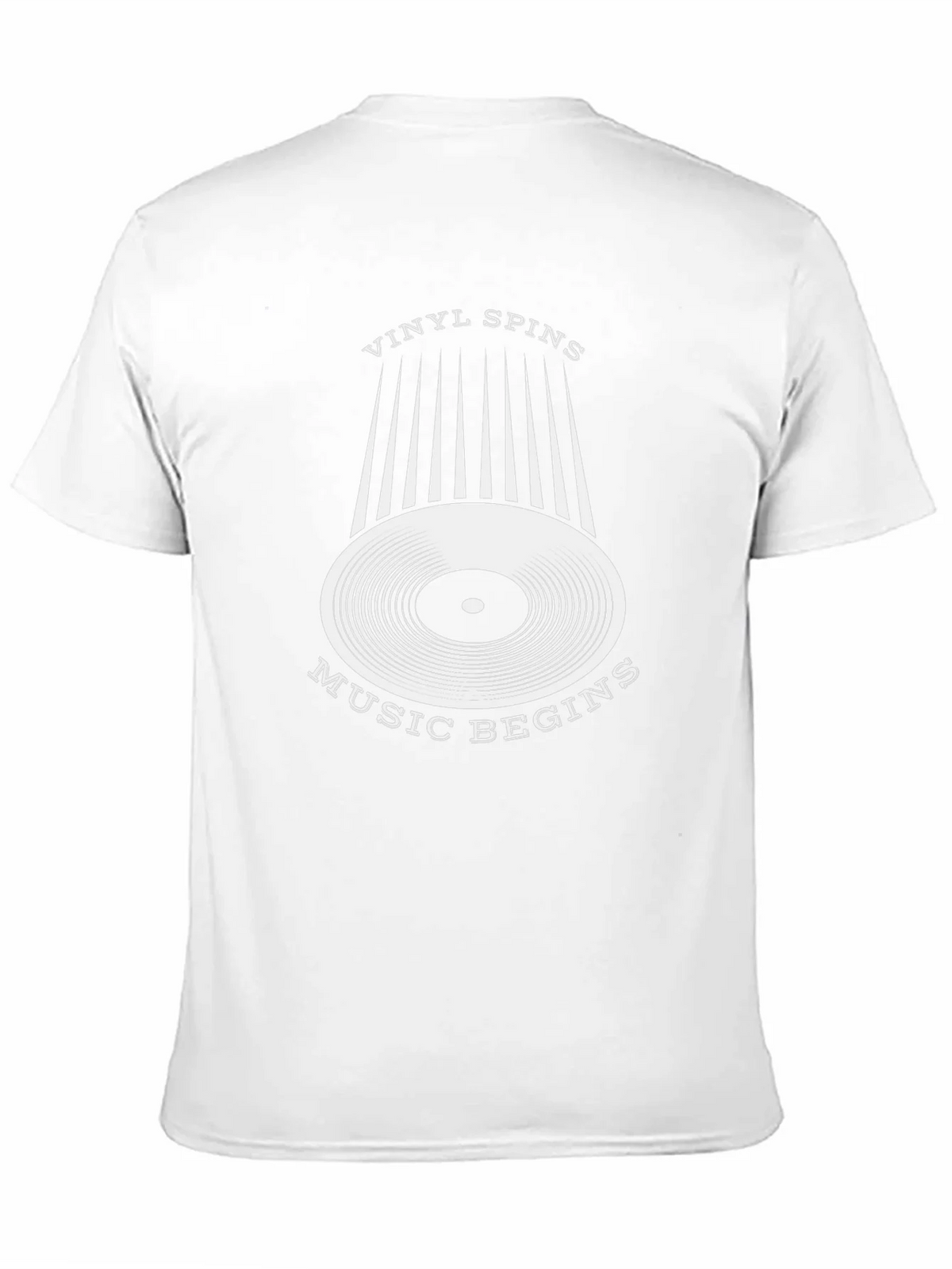 Vinyl Spins Music Begins Black Graphic Tee product image 10