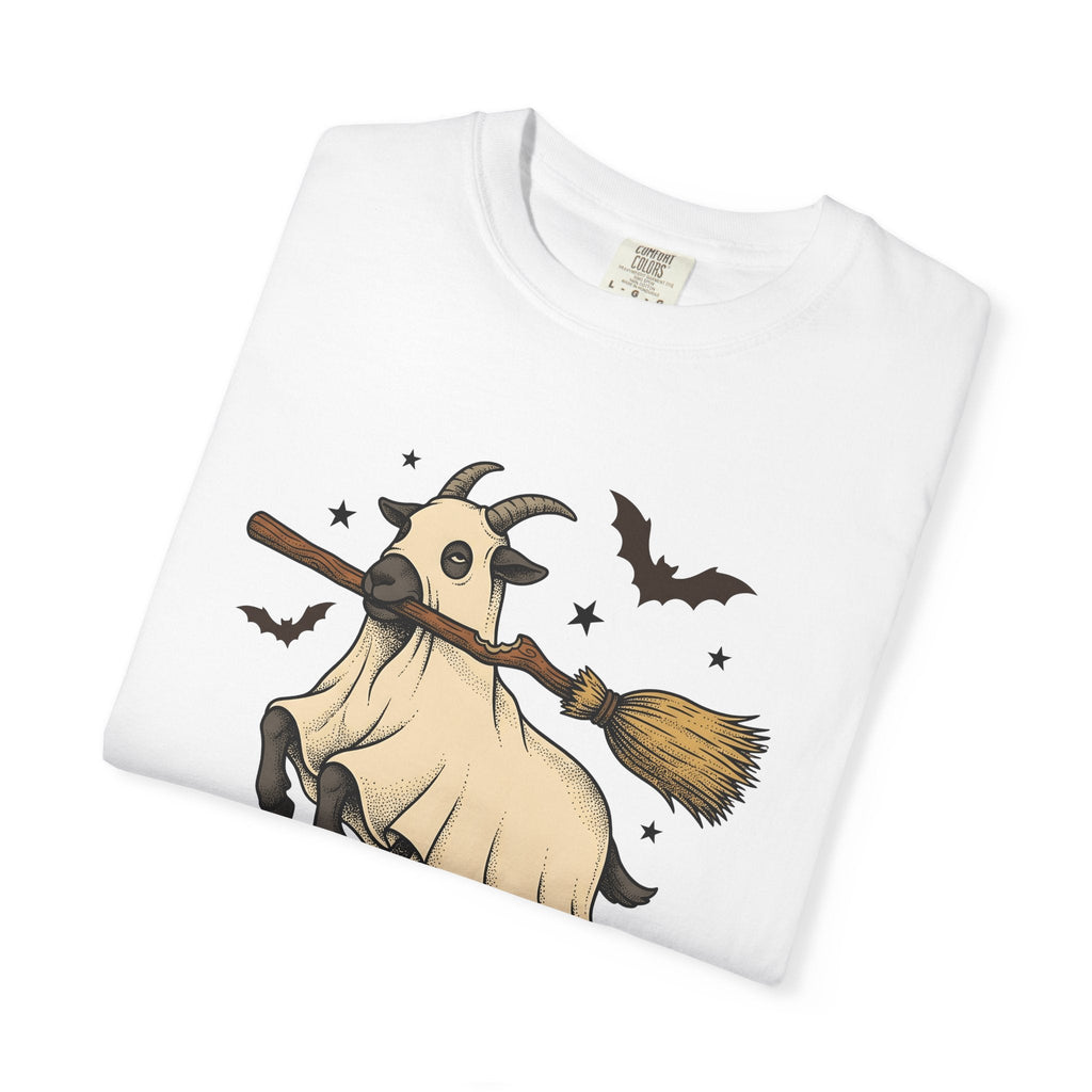 Goat Mask Shirt Halloween Barnyard Unisex Gift Old School product image 6