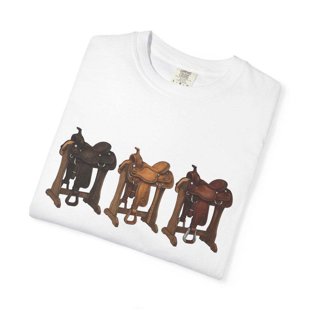 Rodeo Saddles Shirt Cowgirl Ranch Gift for Women Line Art product image 5