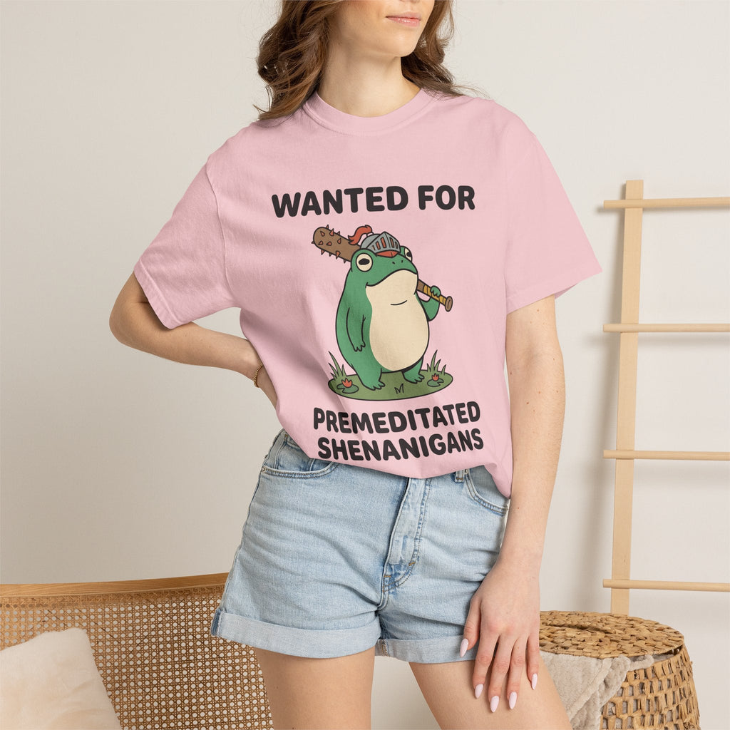 Frog Soldier Cartoon T-Shirt – Funny Spiked Amphibian product image 12