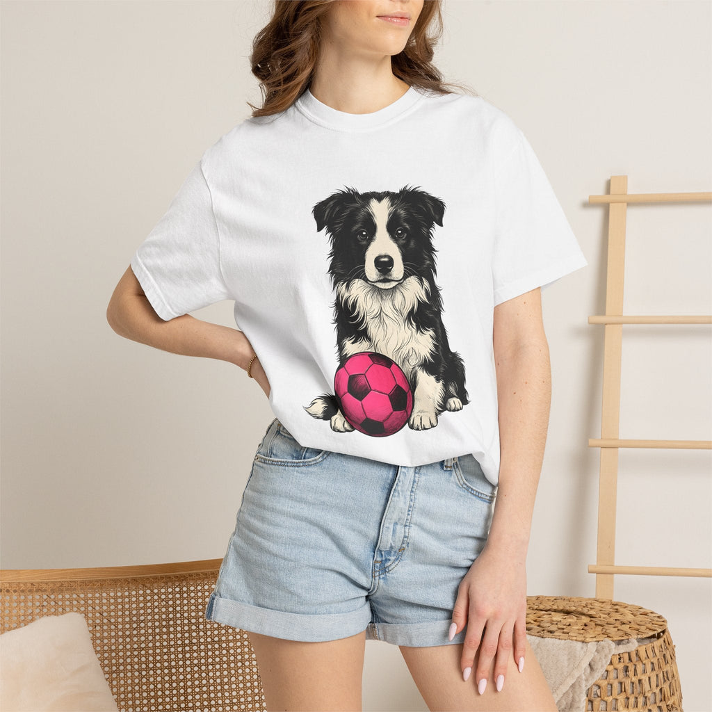 Border Collie Shirt Dog Sports Unisex Gift Hand Drawn Tee product image 6
