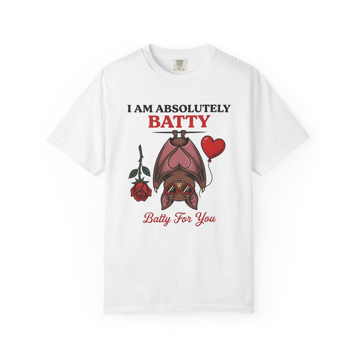 Bat Love Shirt Valentine Wildlife Unisex Gift Comic Tee product image 1
