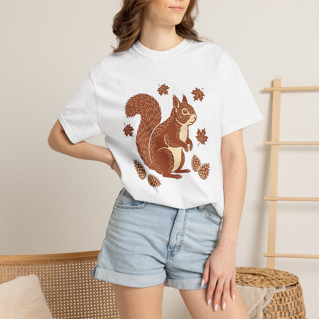 Squirrel Drawing Shirt Animals Nature Unisex Gift Ethnic product image 6