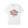 Red Ribbon Design Shirt 4th Of July Flag Gift Women product image 1