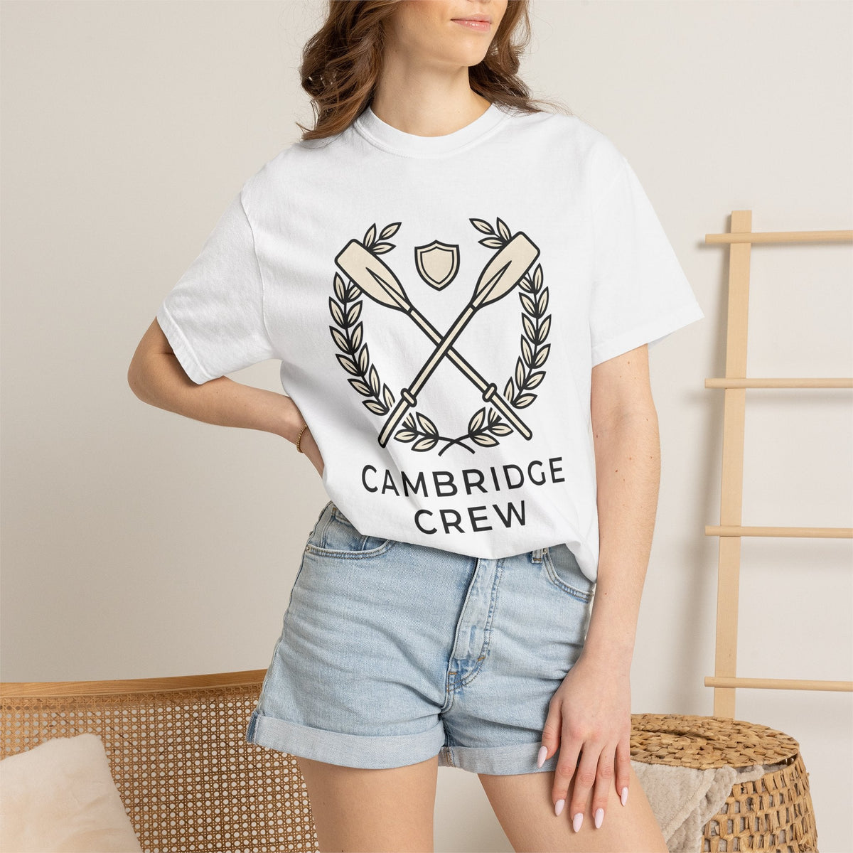 Crossed Paddles Shirt Rowing Squad Unisex Gift Line Art Tee product image 6