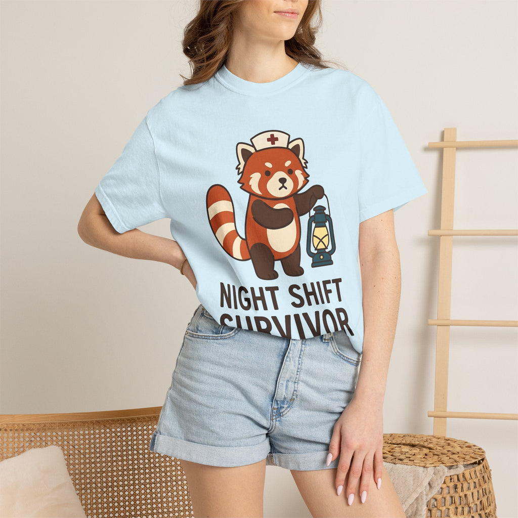 Red Panda Nurse Shirt Nurses Wildlife Unisex Gift Chibi Tee product image 9