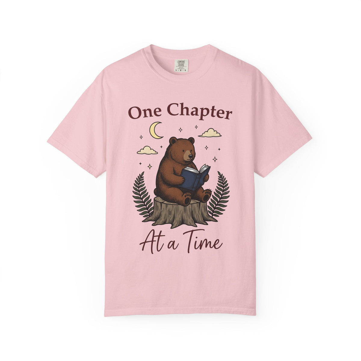Bear Reading Moonlight Playful T-Shirt – Bookish Animal product image 3