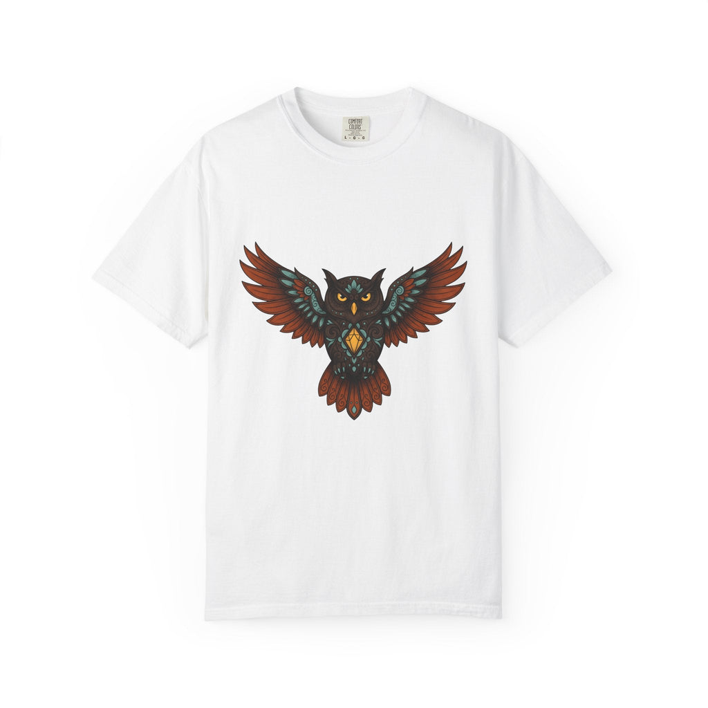 Owl Illustration Shirt Boho Chic Wildlife Unisex Gift product image 1