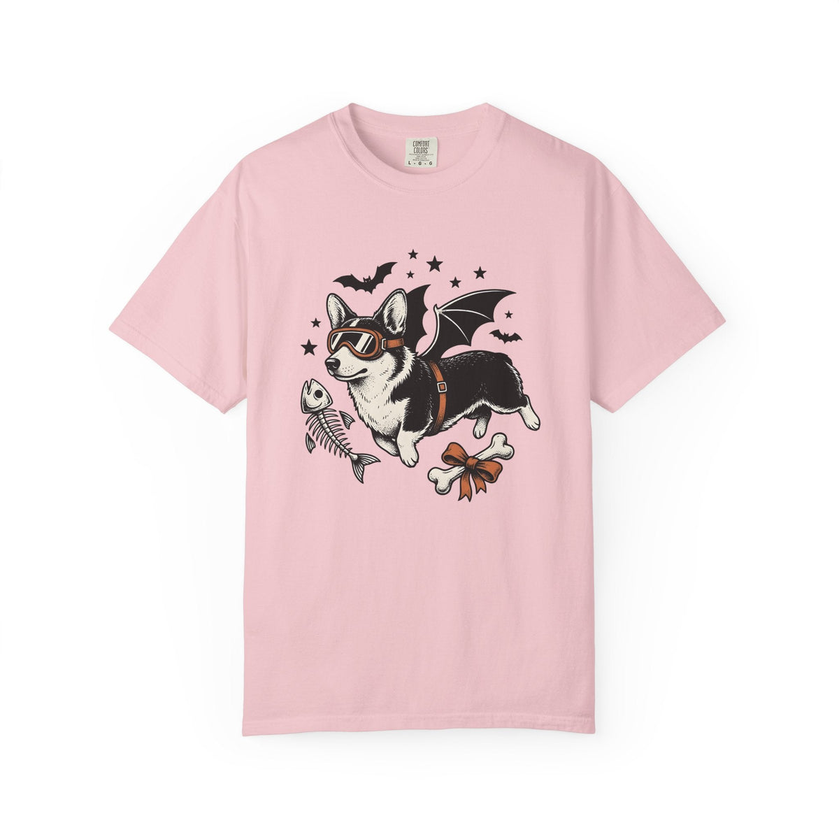 Corgi Bat Wings Shirt Halloween Animal Unisex Gift Neo product image 3