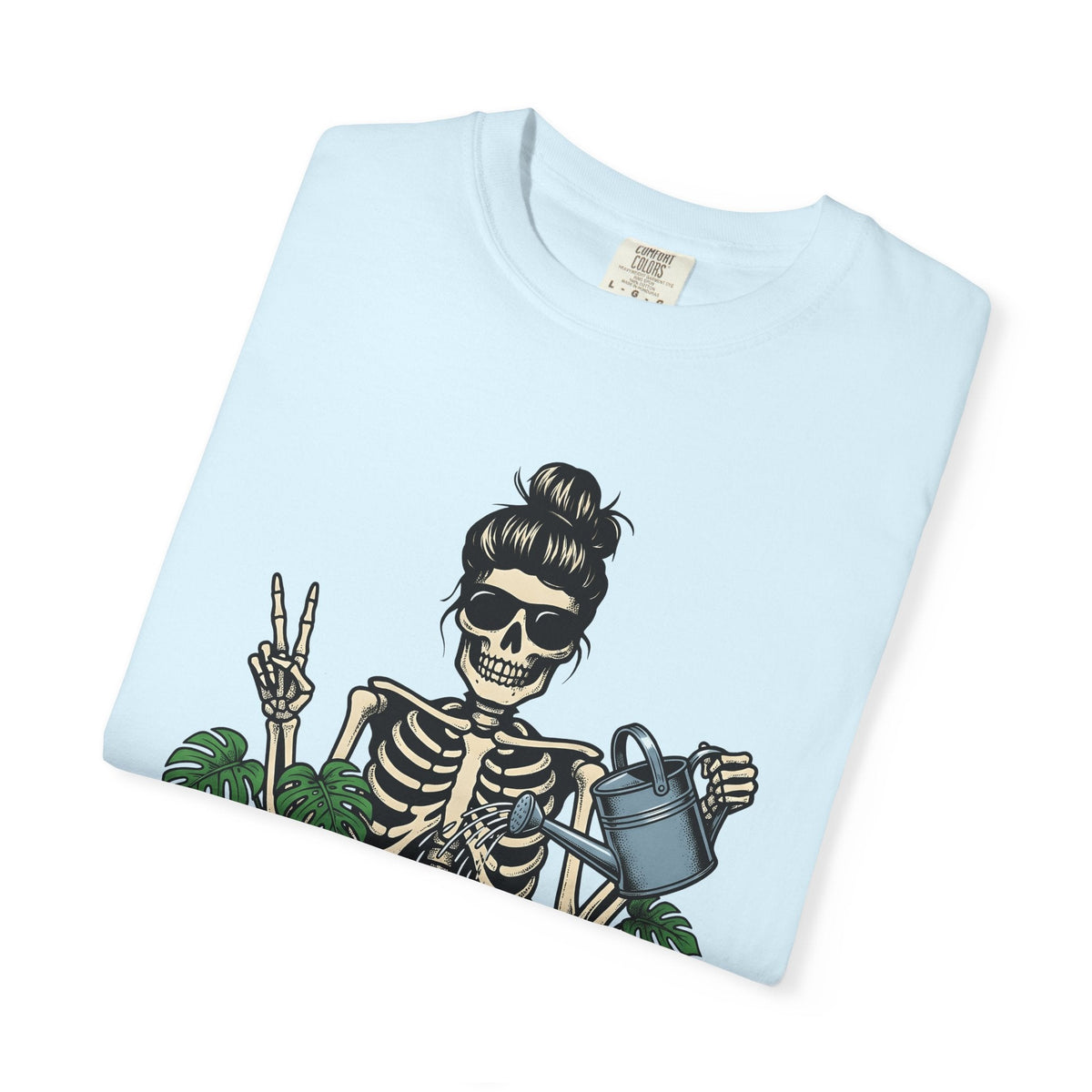 Skeleton Gardener Bold T-Shirt – Funny Halloween Plant product image 8