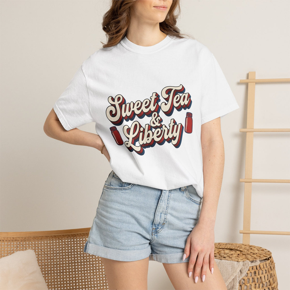 Mason Jar Print Shirt 4th Of July Southern Style Unisex product image 6
