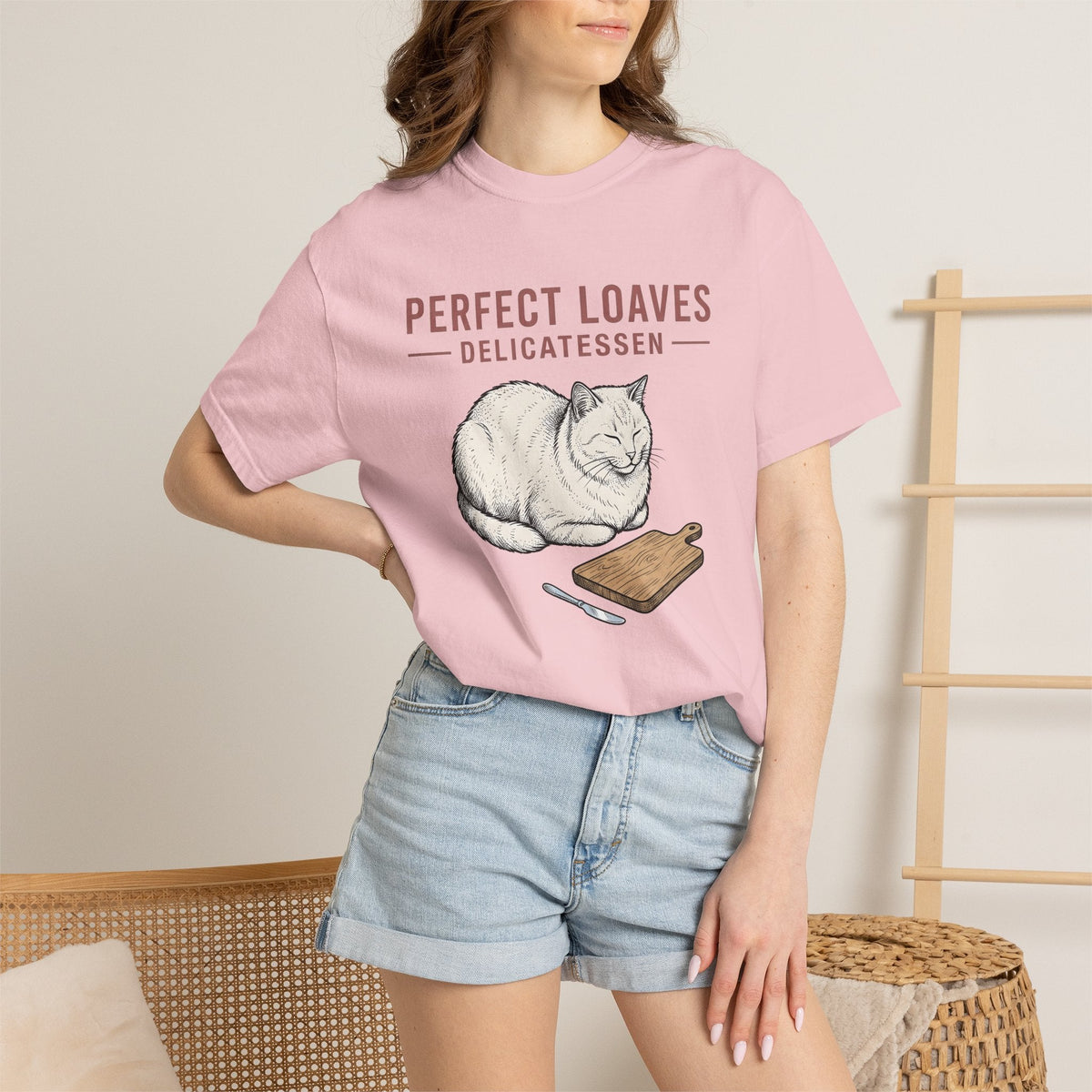Loaf Cat Shirt Foodie Gift for Women Hand Drawn Tee Kitty product image 12