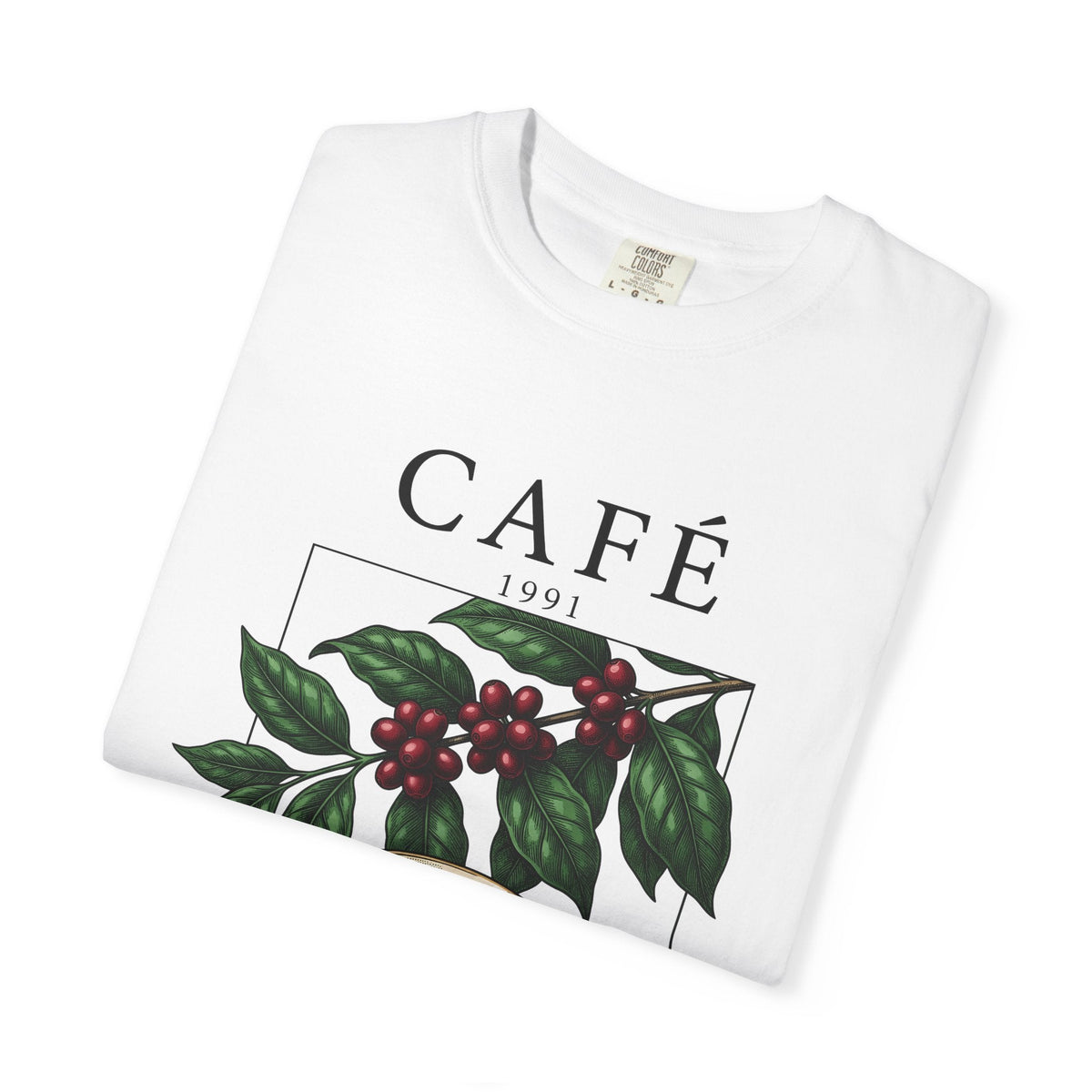 Espresso Cup Shirt Coffee Floral Unisex Gift Nostalgic Tee Coffee Mug T-Shirt