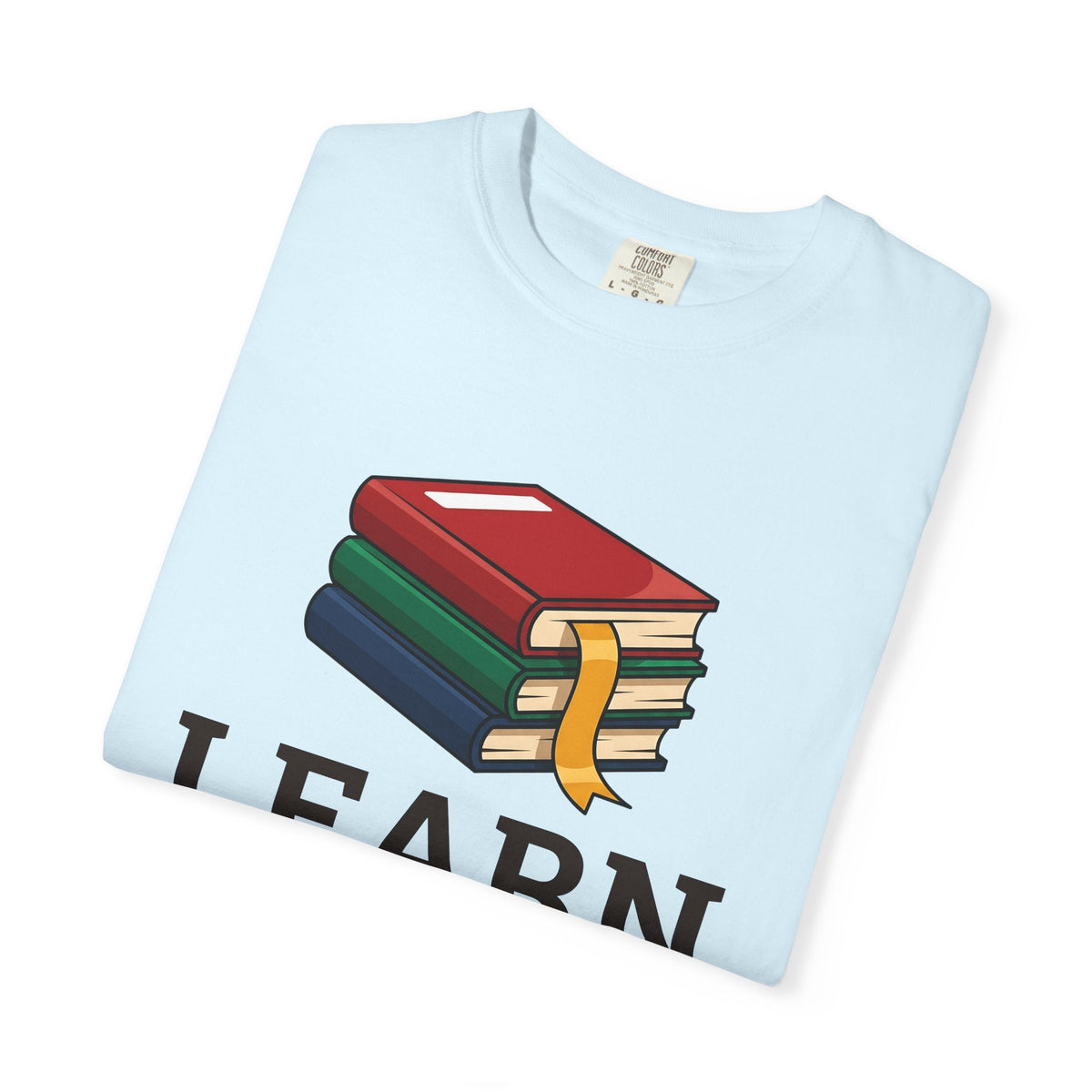 Stacked Books Cartoon T-Shirt – Bookish Teacher Reading product image 8