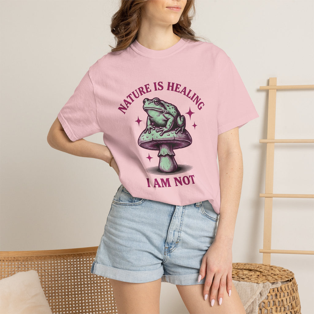 Toad Fungus Retro T-Shirt – Funny Outdoors Nature Humor product image 12