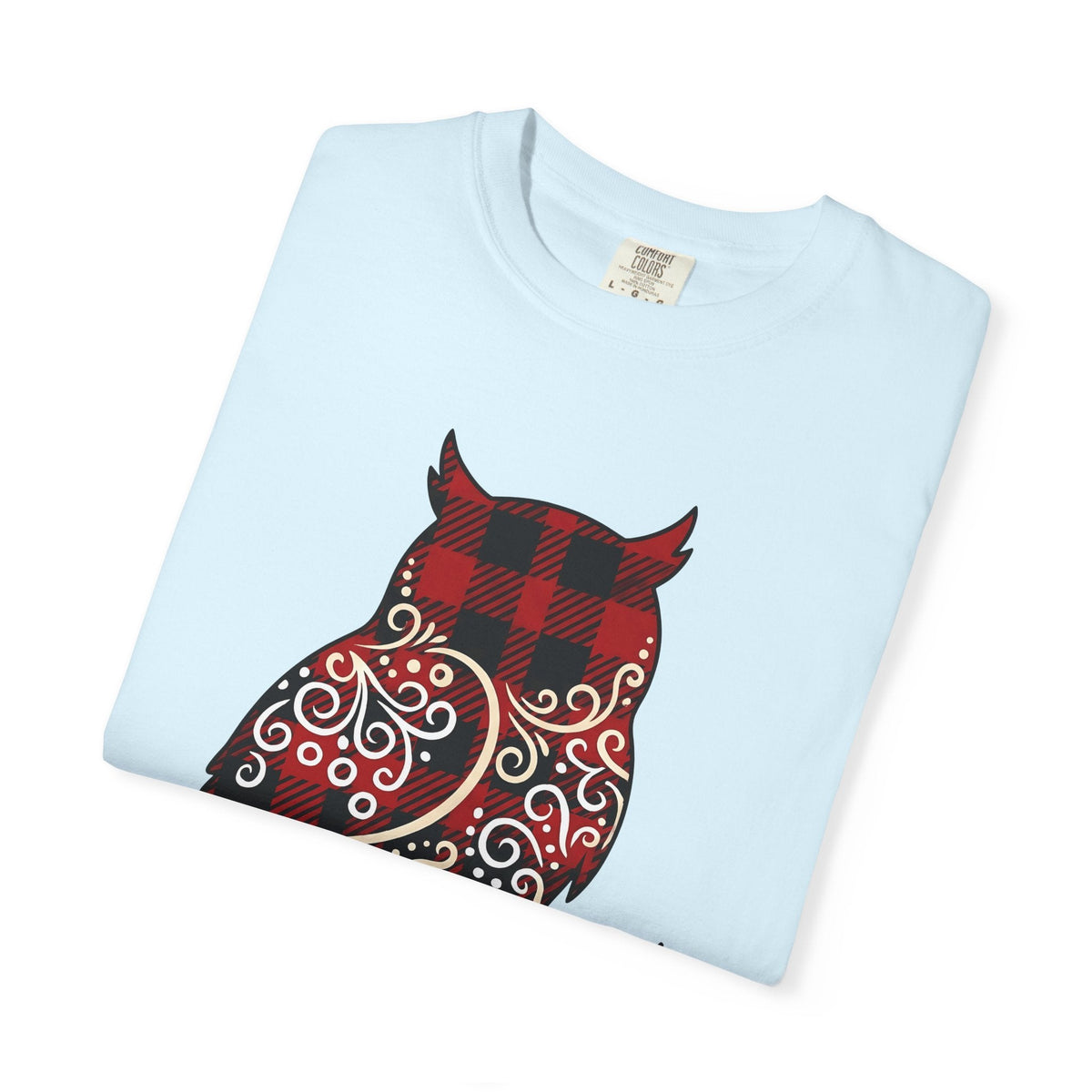 Owl Gingham Shirt Animals Nature Unisex Gift Primitive Tee product image 8