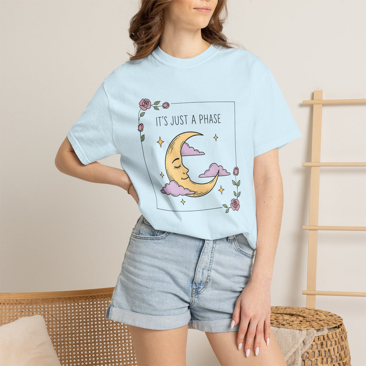 Crescent Moon Shirt Boho Chic Zodiac Unisex Gift Cute Tee product image 9