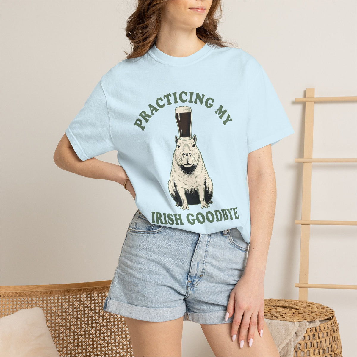 Capybara Ale Shirt St Patricks Day Pet Unisex Gift Retro product image 9