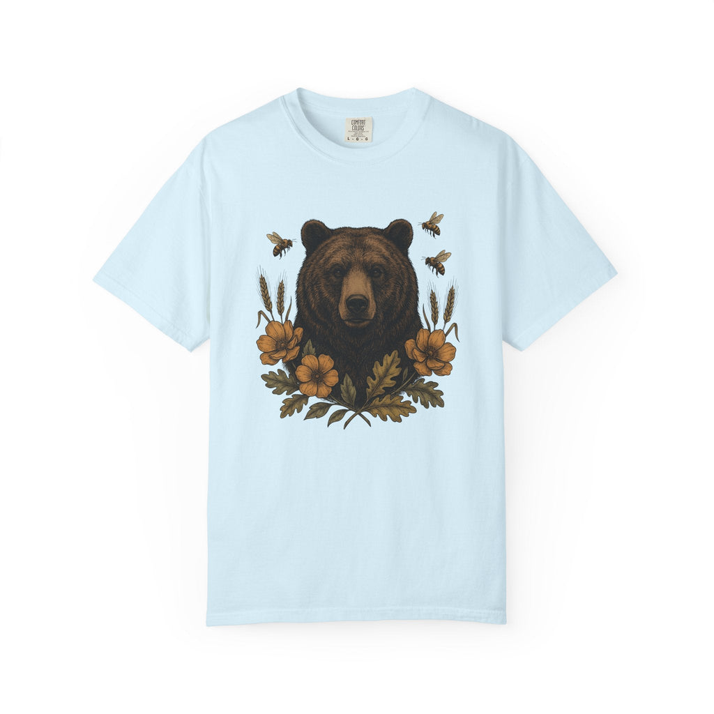 Bear Floral Shirt Animals Nature Unisex Gift Vintage Tee product image 2