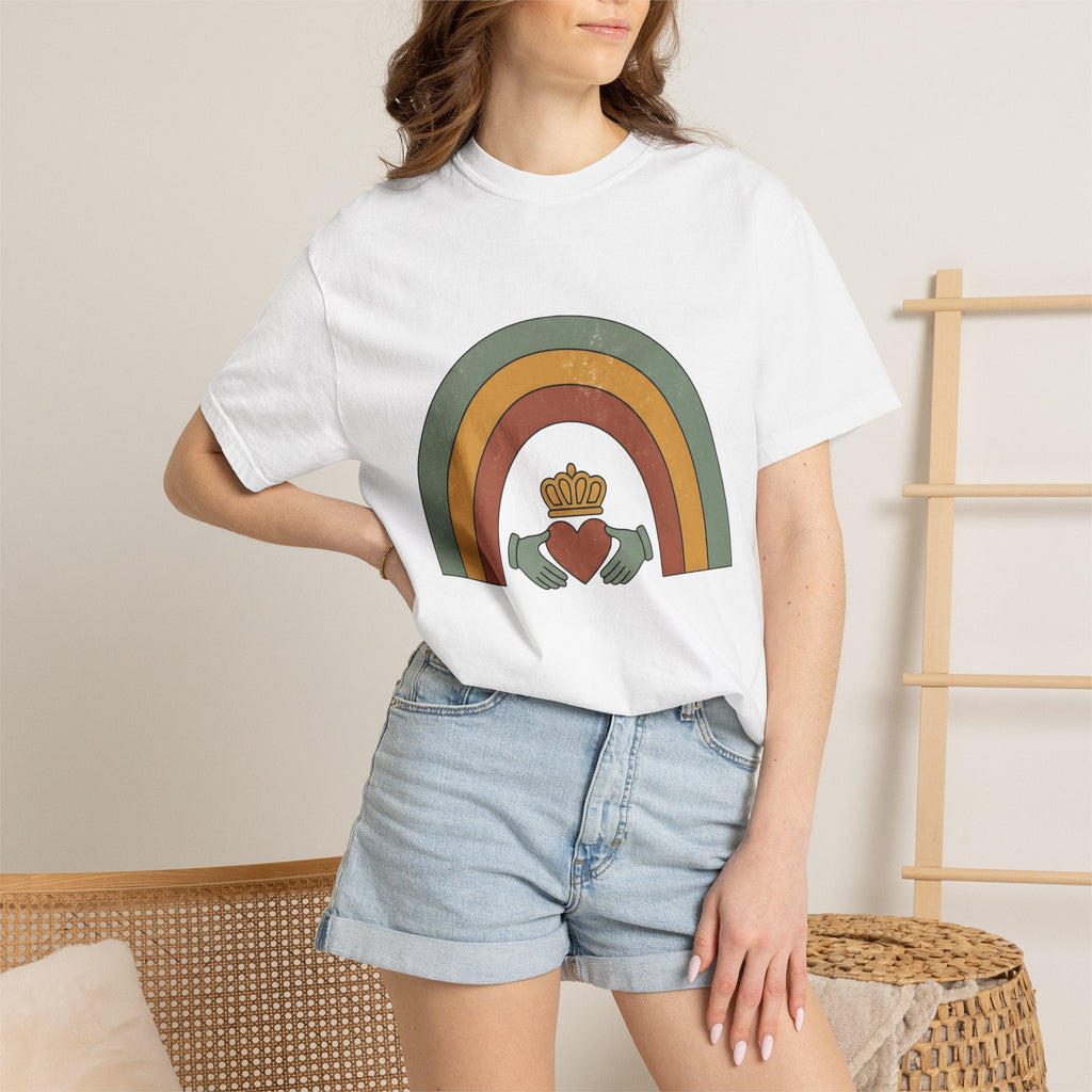 Claddagh Rainbow Shirt St Patrick's Day Celtic Unisex Gift product image 6