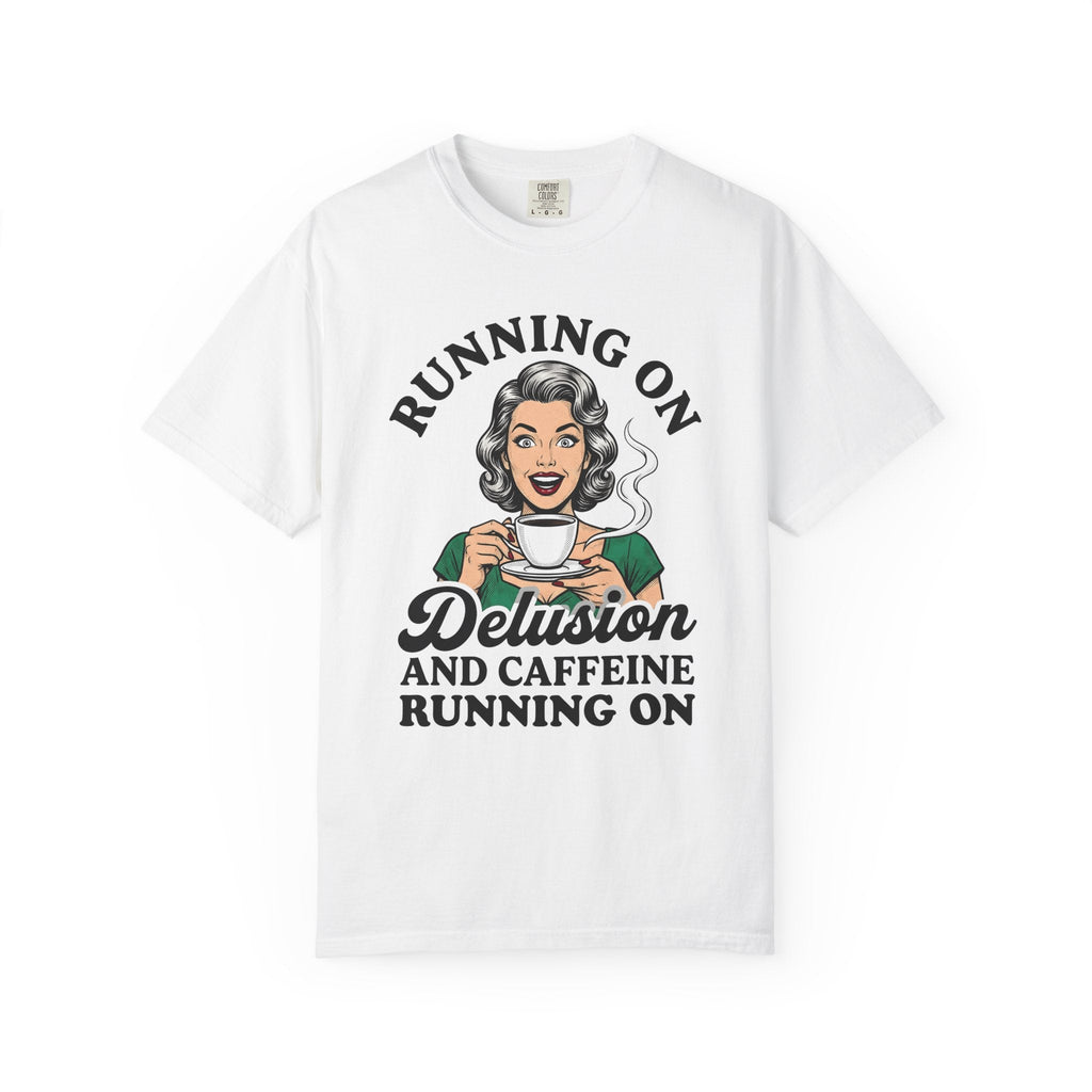 Vintage Woman Coffee Comic T-Shirt – Retro Caffeine Humor product image 1