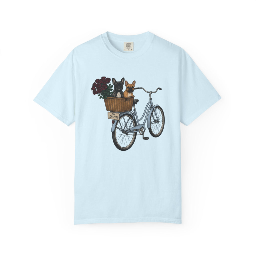 Frenchie Bike Shirt Valentines Day Puppy Gift Women Rustic product image 2