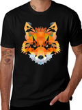 Geometric Fox Head T-Shirt - Modern Graphic Tee product image 1