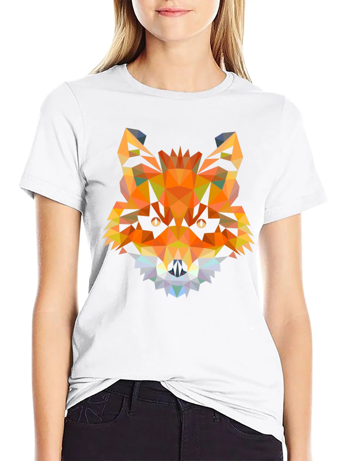 Geometric Fox Head T-Shirt - Modern Graphic Tee product image 8