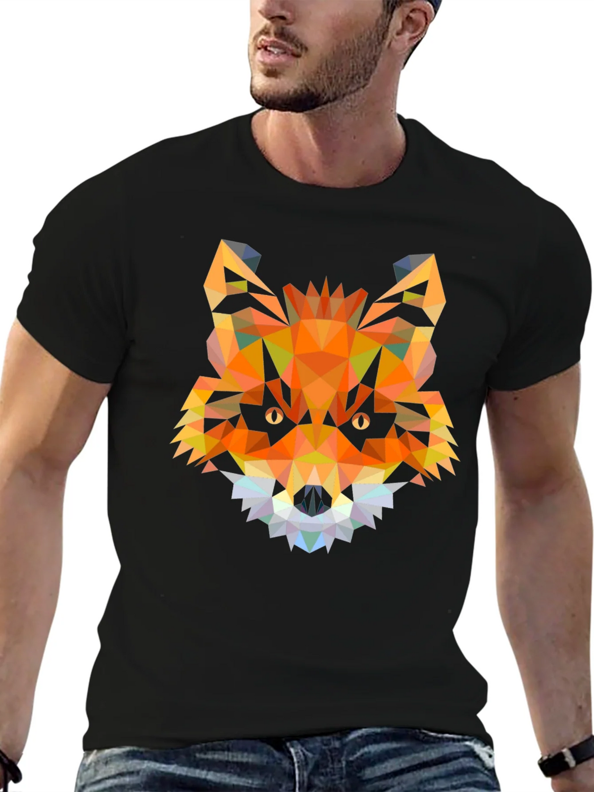 Geometric Fox Head T-Shirt - Modern Graphic Tee product image 6
