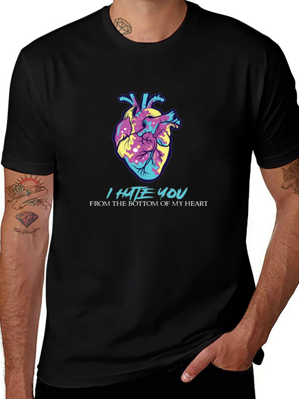 I Hate You Heart Graphic Tee - Express Yourself product image 1