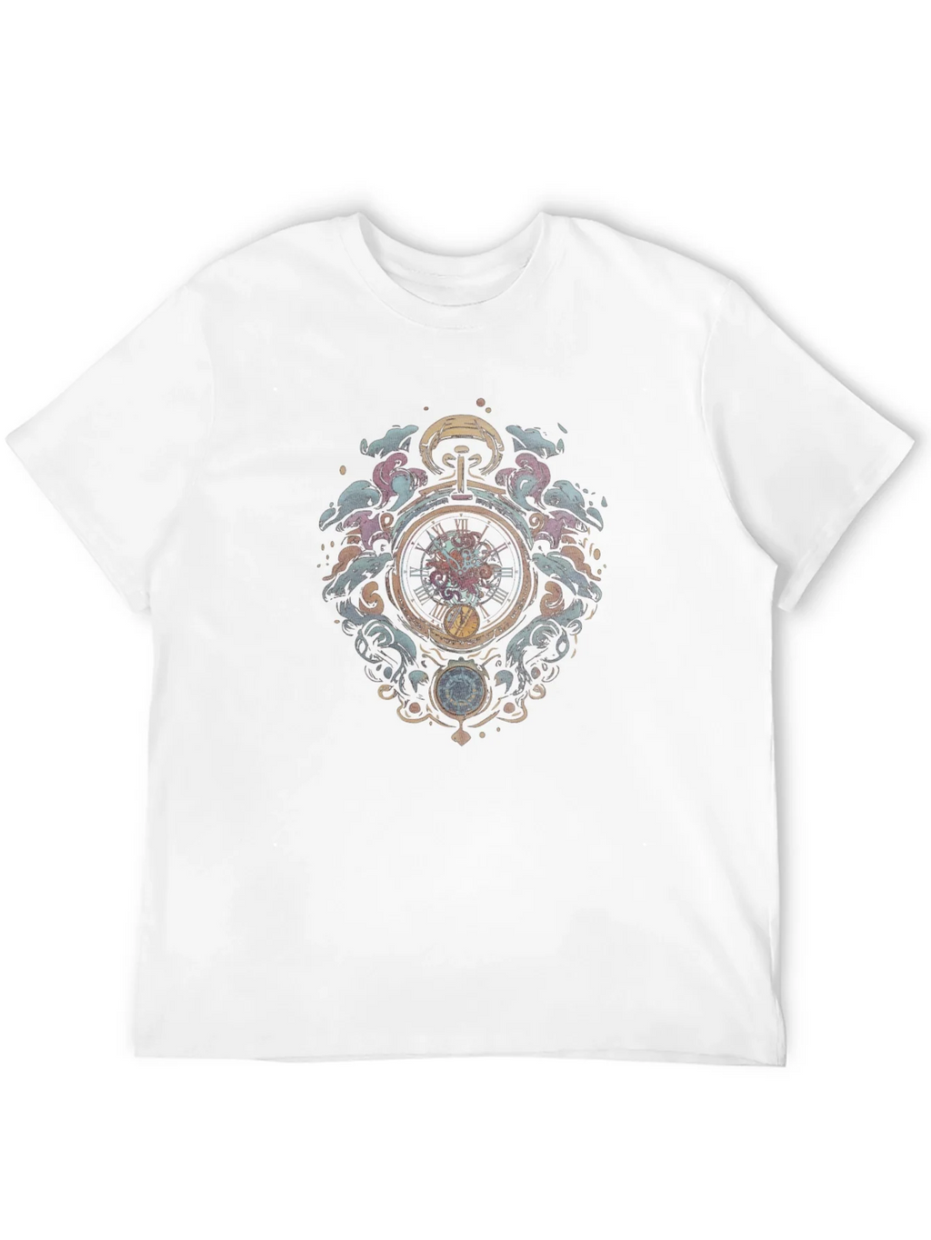 Time Travelers Pocket Watch Black T-Shirt product image 5