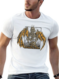 Skeleton Dragon Graphic Print T-Shirt product image 1
