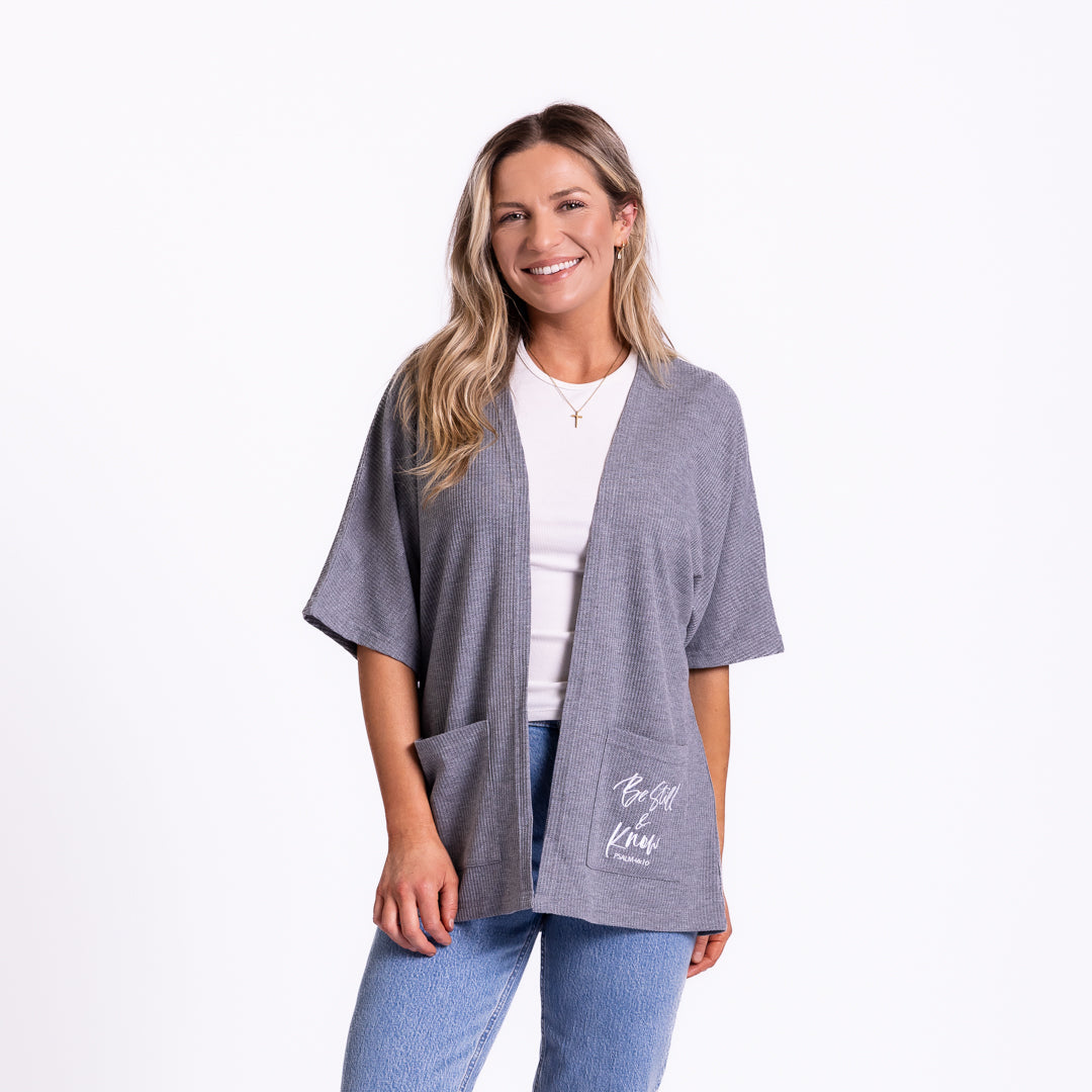 Be Still Waffle Knit Kimono product image 5