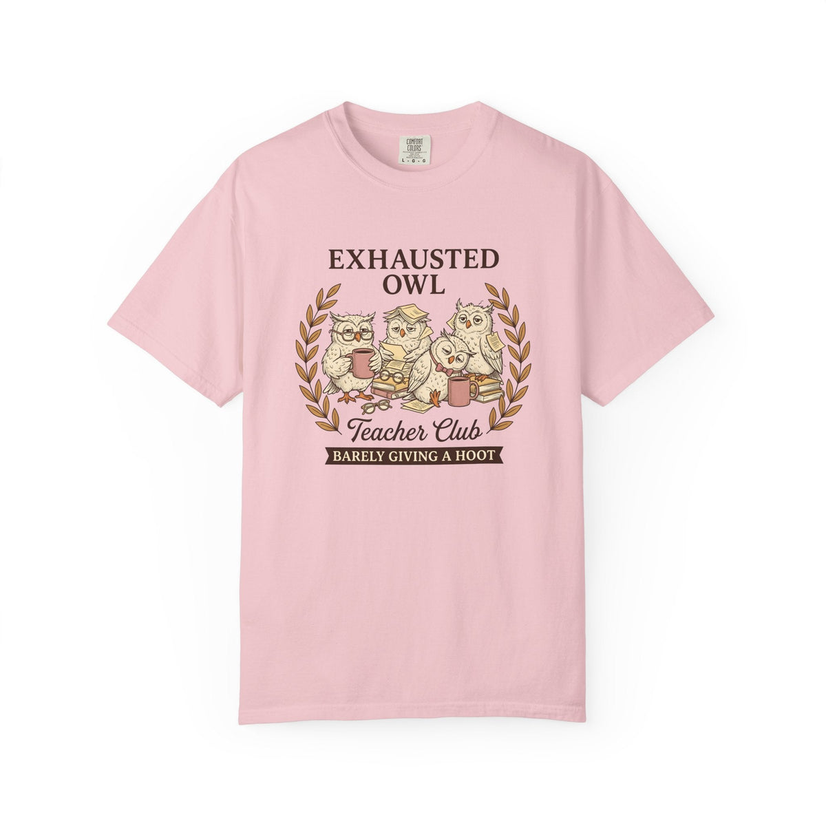 Sleepy Owls Line Art T-Shirt – Funny Teacher Educator product image 3