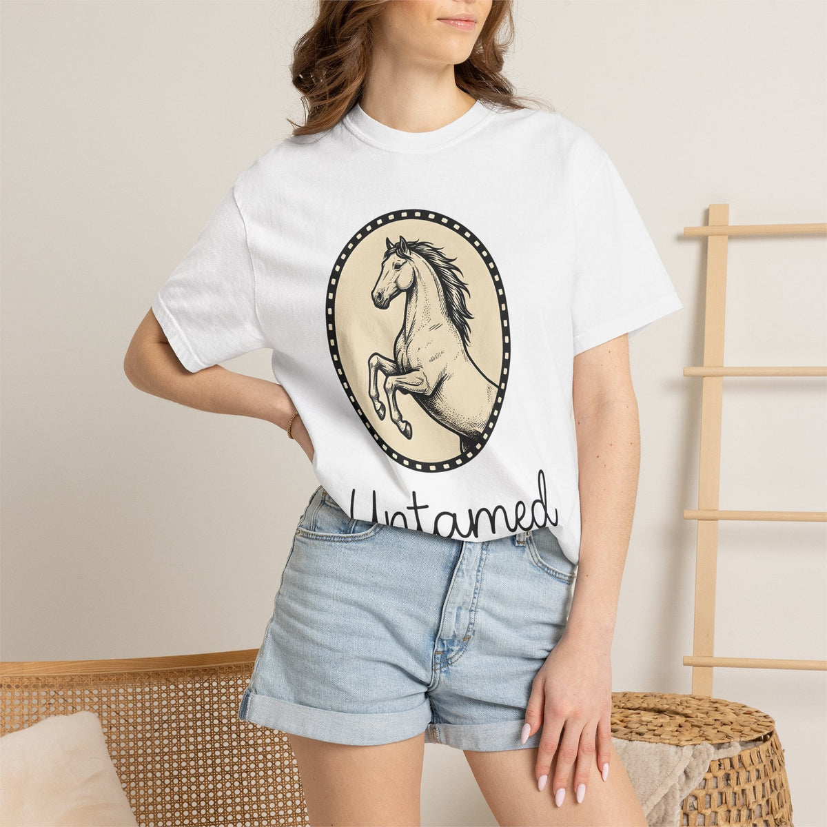 Bucking Horse Shirt Cowgirl Cowboy Gift for Women Retro Tee product image 6