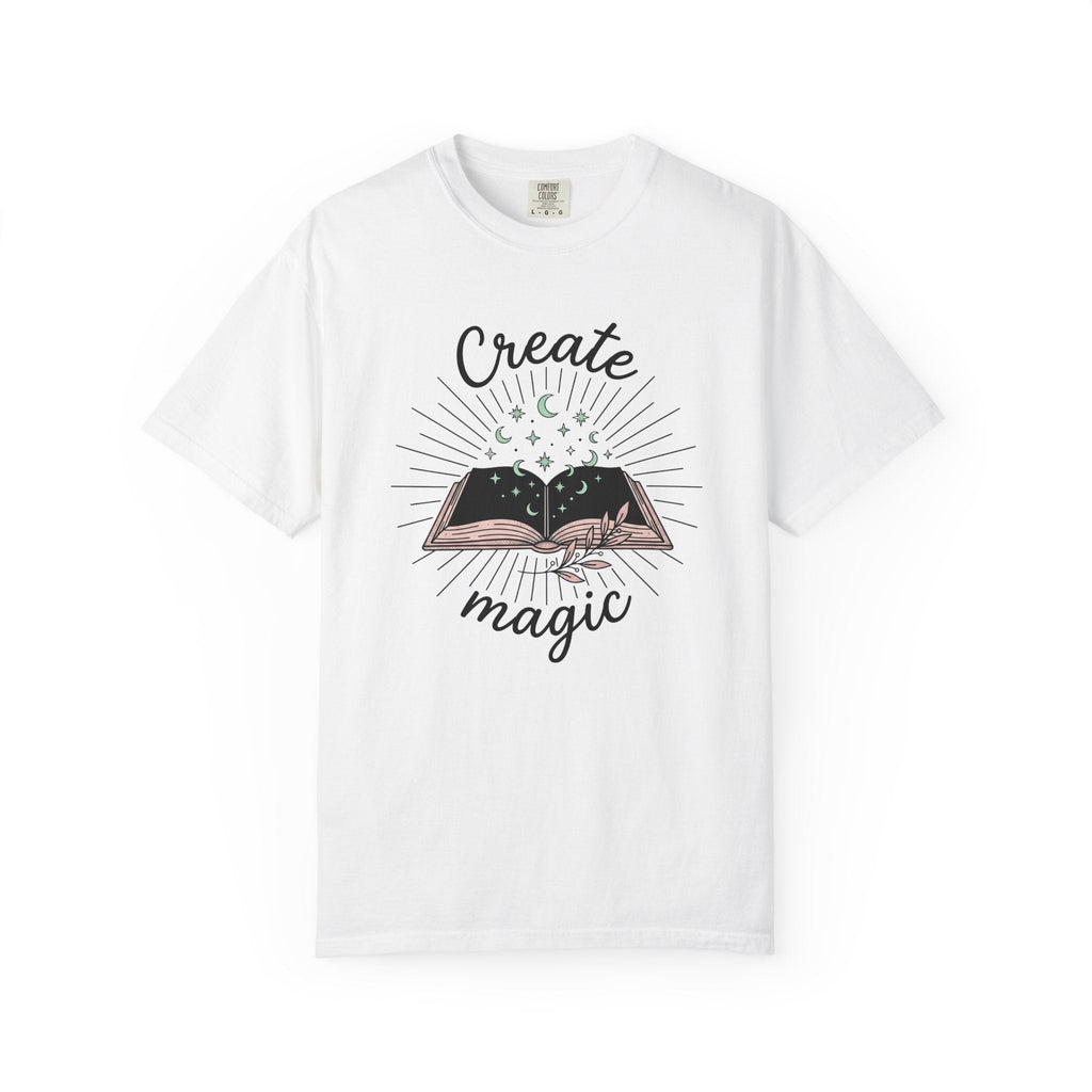 Open Book Shirt Boho Chic Witchy Unisex Gift Hand Drawn Tee product image 1