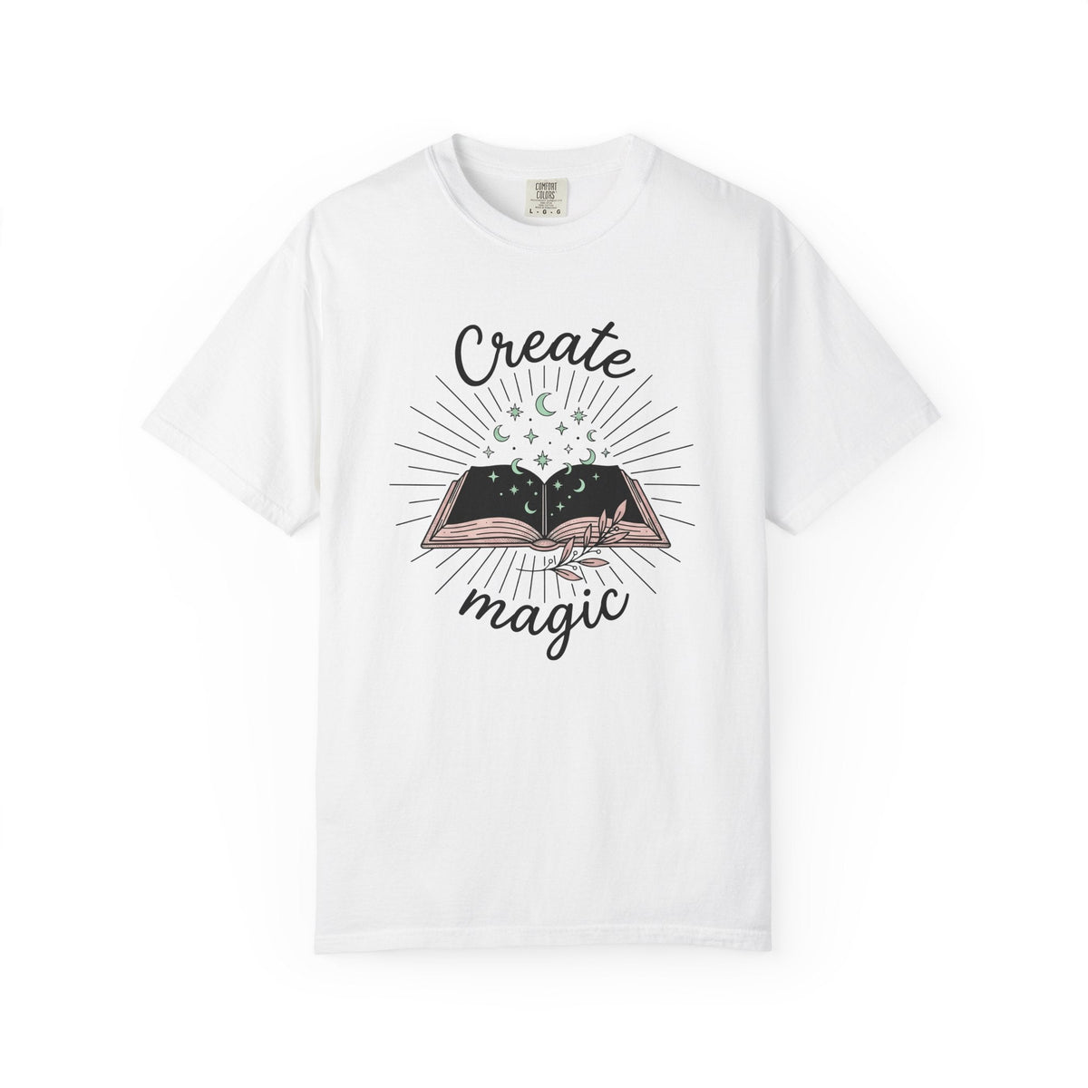 Open Book Shirt Boho Chic Witchy Unisex Gift Hand Drawn Tee product image 1