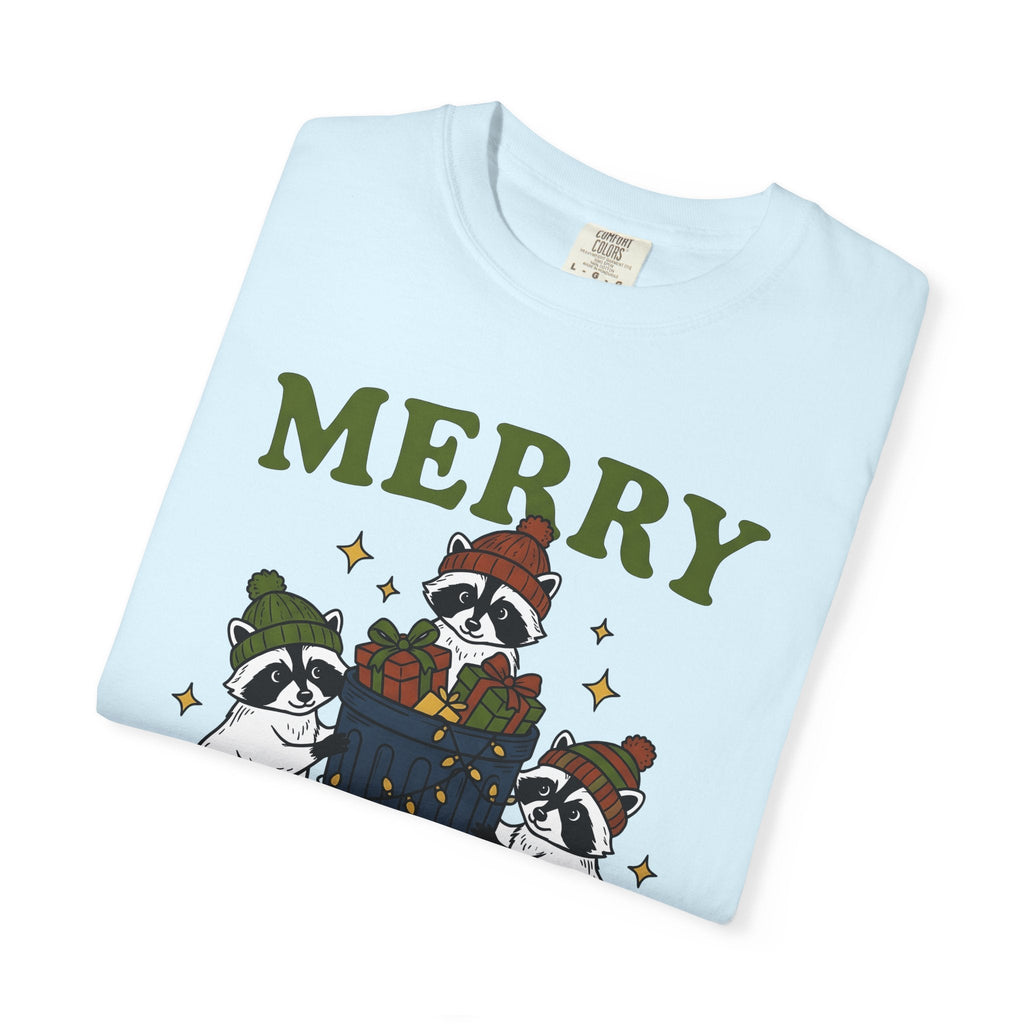 Raccoon Christmas Cartoon T-Shirt – Funny Holiday Trash product image 8