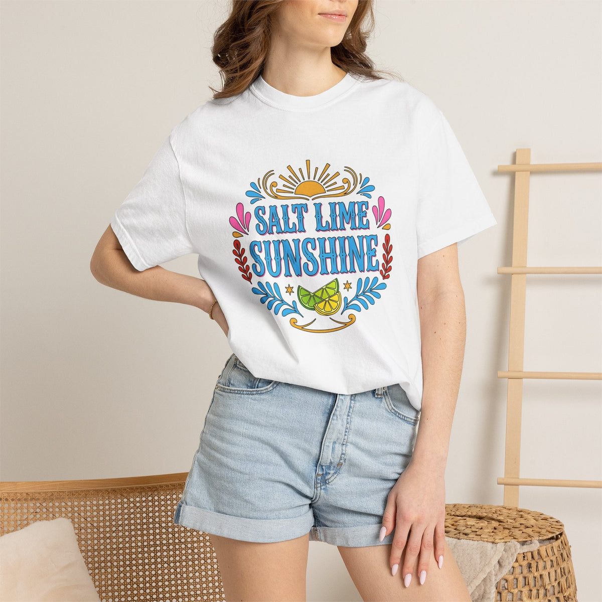 Lime Fruit Slice Shirt Summer Travel Unisex Gift Folk Tee product image 6