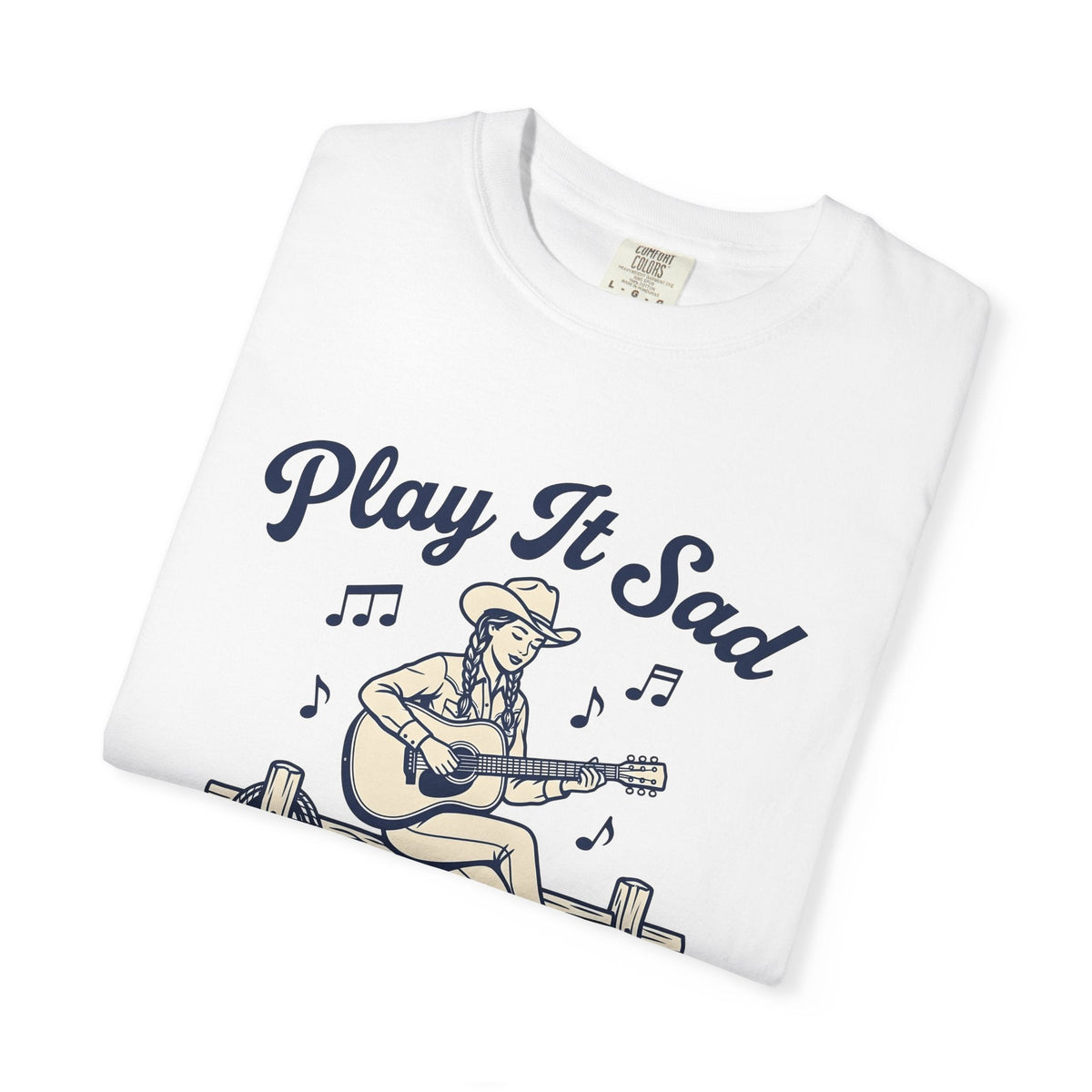 Cowgirl Guitar Shirt Rustic Gift for Women Line Drawing Tee product image 5
