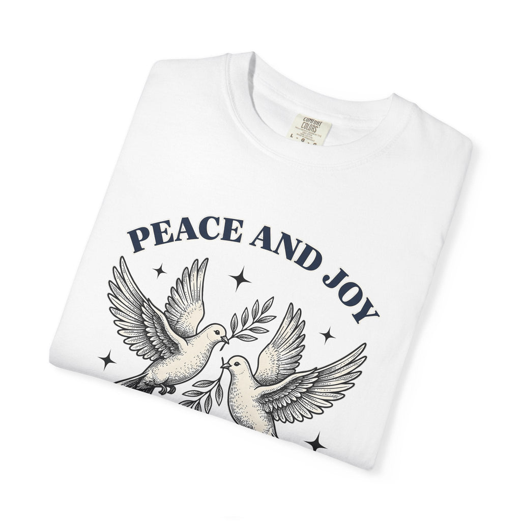 Dove Pair Shirt Christmas Peace Unisex Gift Vintage Tee product image 5