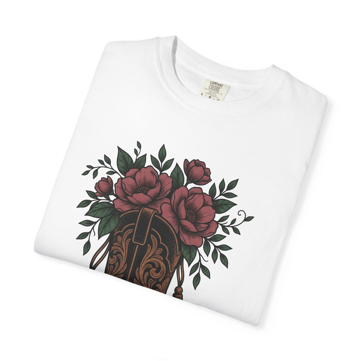 Cowgirl Boot Floral Shirt Rodeo Gift for Women Ethnic Tee product image 5